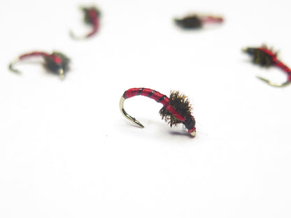 Blood worm Fly, Dirty Flys, Fishing Flies New Zealand, Best fly-fishing fly, Pat Swift, Category 3, Manic Tackle, Stu's Flies, Trout fishing NZ. South Island fly fishing. Turangi Trout fishing.